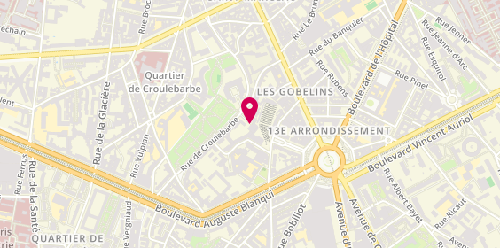 Plan de BELLET Alain, 33 Rue de Croulebarbe, 75013 Paris