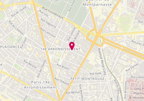 Plan de MERIOCHAUD David, Cab du Dr David Meriochaud
20 Rue Ernest Cresson, 75014 Paris
