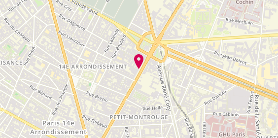 Plan de MORIN-SANTAIS Carine, 12 avenue du Général Leclerc, 75014 Paris