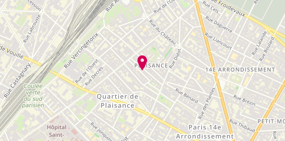 Plan de DUPLEX Françoise, Cabinet du Dr Francoise Duplex
35 Rue de Plaisance, 75014 Paris