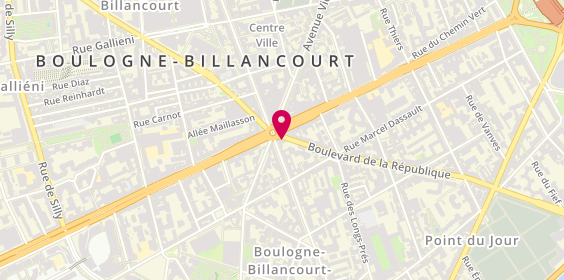 Plan de Marie Colas de la Noue, 93 Boulevard de la République, 92100 Boulogne-Billancourt