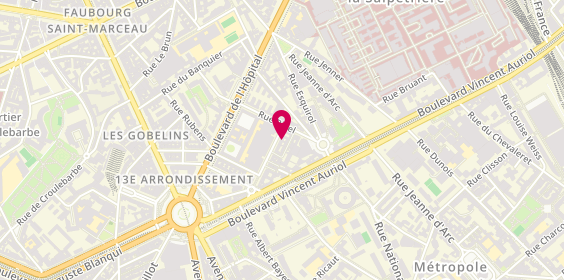 Plan de BENNETON Agnès, 7 avenue Stephen Pichon, 75013 Paris