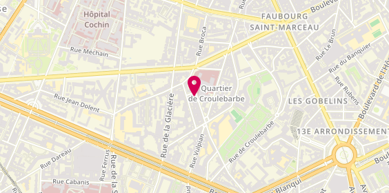 Plan de PAPERMAN Myriam, 10 Rue Corvisart, 75013 Paris