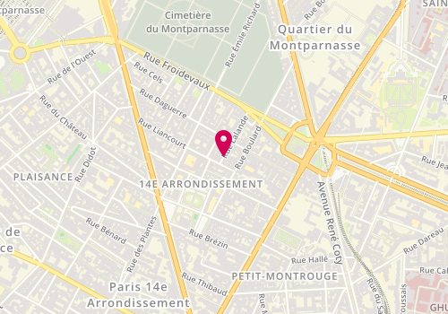 Plan de ZIMMERS Sylvia, 23 Rue Lalande, 75014 Paris