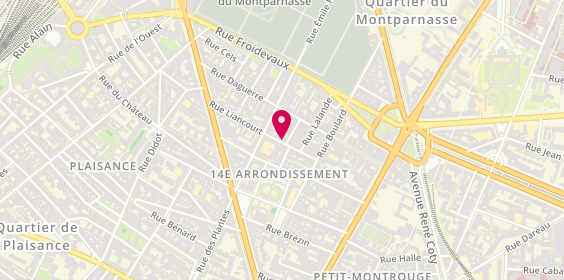 Plan de MORVAN Yves, 18 Rue Liancourt, 75014 Paris