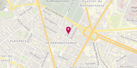 Plan de BENSAID Annie Claude, 21 Rue Lalande, 75014 Paris