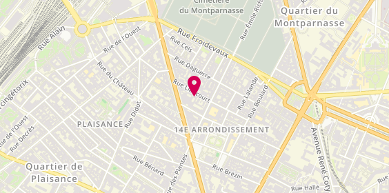 Plan de Psychologue clinicienne paris - Laurence LICHTARZ, 47 Rue Liancourt, 75014 Paris