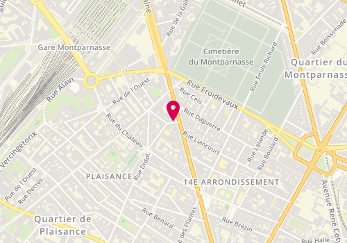 Plan de CHARPENTIER AVRIL Marie Christine, 15 Rue Maison Dieu, 75014 Paris