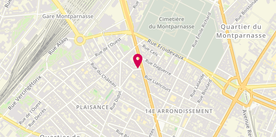 Plan de DARDELIN Cécile, 15 Rue Maison Dieu, 75014 Paris