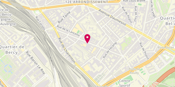 Plan de Centre Paramedical Wm, Centre Paramédical Wm 36 Rue Wattignies, 75012 Paris
