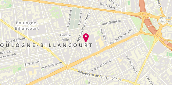 Plan de MAILLARD Tiphaine, 35 Rue Emile Landrin, 92100 Boulogne-Billancourt