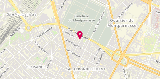 Plan de BIGEARGEAL Jacqueline, 10 Rue Deparcieux, 75014 Paris