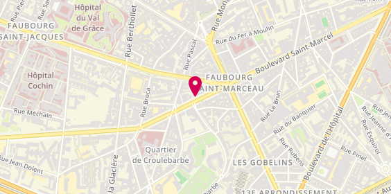 Plan de LAMBERTUCCI MANN Sabina, 12 Boulevard Arago, 75013 Paris