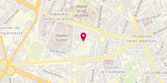Plan de HERMAND-SCHEBAT Laure, 13 square de Port-Royal, 75013 Paris