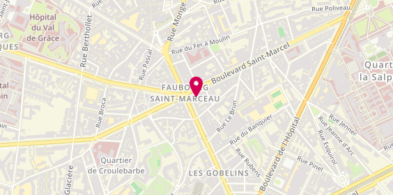 Plan de ANDRIEUX Emmanuelle, 83 Boulevard Saint-Marcel, 75013 Paris