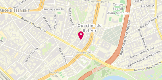 Plan de C Chevrel - Viard - Psychologue Clinicie, A 0 5 Rue Colonel Oudot, 75012 Paris