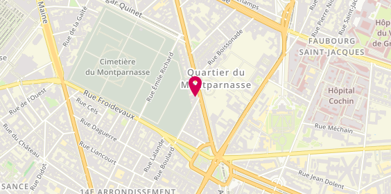 Plan de DUCROS DUNIN ZUCHOWSKI Hélène, 268 Boulevard Raspail, 75014 Paris