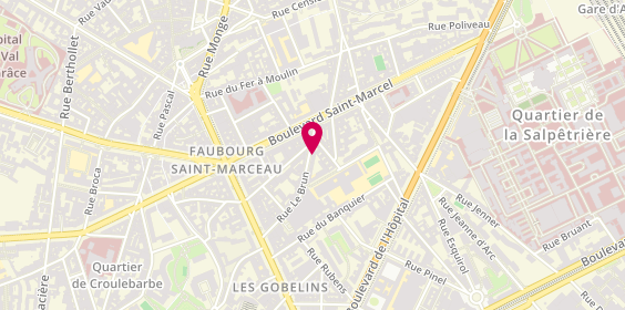 Plan de Psychologue Clinicienne, 9 Rue le Brun, 75013 Paris