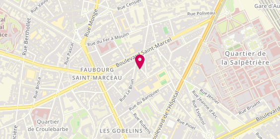 Plan de BERDAH Sylvain, Cab du Dr Sylvain Berdah
31 Rue Oudry, 75013 Paris