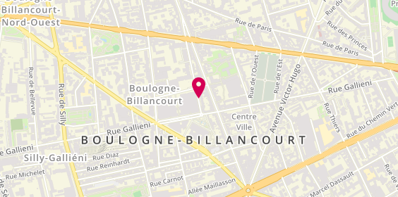 Plan de MEUNIER Marie-Anne, Rue Saussière, 92100 Boulogne-Billancourt