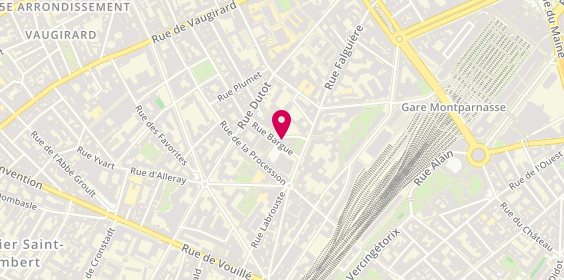 Plan de Eric DUBUC - Psychologue Clinicien, 49 Rue Bargue, 75015 Paris