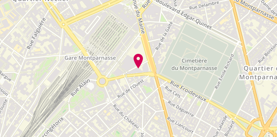 Plan de Amandine MALLAIZEE - Psychologue, 5 Rue Vercingétorix, 75014 Paris