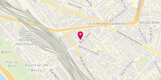 Plan de LEGRAND Alain, 11 Rue Taine, 75012 Paris