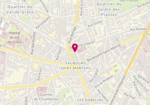 Plan de ZAMPIROLLO Nathalie, 19 Rue de la Collégiale, 75005 Paris