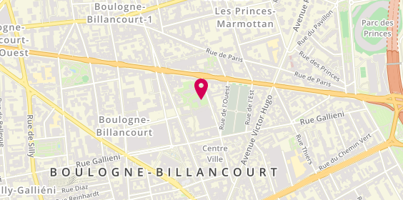 Plan de MEARY Sophie, 14 Rue de la Belle Feuille, 92100 Boulogne-Billancourt