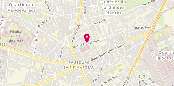 Plan de Jean-Baptiste GOURNAY - Psychologue, 34 Rue du Fer à Moulin, 75005 Paris