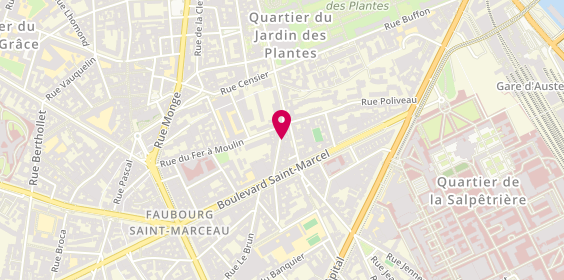 Plan de LALEVEE Elisabeth, 7 Rue des Fossés Saint-Marcel, 75005 Paris