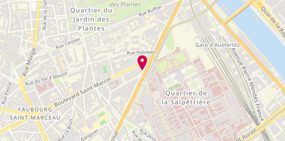 Plan de GUEDJ BOURDIAU MARIE JEANNE, Cabinet du Dr M Jeanne Guedj Bourdiau
46 Boulevard de l'Hopital, 75013 Paris