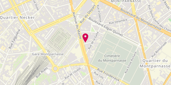 Plan de COLLET Alain, 14 Rue Vandamme, 75014 Paris