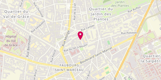 Plan de HAZART Marie Laure, 7 Rue de la Clef, 75005 Paris