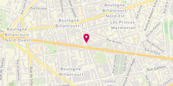 Plan de Françoise Corlay, 55 Boulevard Jean Jaurès, 92100 Boulogne-Billancourt