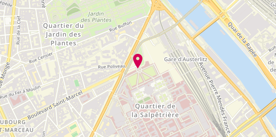 Plan de MILLET Bruno, Cabinet Prive du Dr Bruno Millet
Gh la Pitie-Salpetriere
47 Boulevard de l'Hopital, 75013 Paris