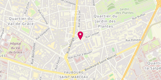 Plan de PARISET Olivier, 29 Rue Censier, 75005 Paris