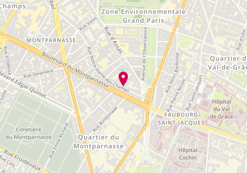 Plan de VILLIERS Jean-Marie, 117 Rue Notre Dame des Champs, 75006 Paris