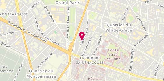 Plan de DU PEUTY Laurence, 42 Rue Henri Barbusse, 75005 Paris