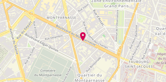 Plan de GARCIA RIQUELME Nathalie, 126 Boulevard du Montparnasse, 75014 Paris