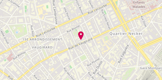 Plan de GUERCHAIS Christine, 210 Rue de Vaugirard, 75015 Paris