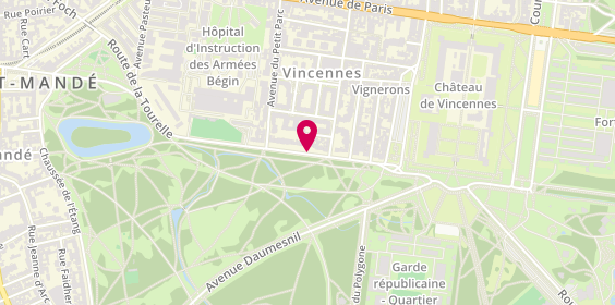 Plan de NUSINOVICI Valentin, 36 Avenue des Minimes, 94300 Vincennes