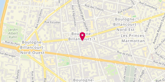 Plan de Psychologue Boulogne-Billancourt - Elvire ALESSANDRINI, 107 Rue de Paris, 92100 Boulogne-Billancourt