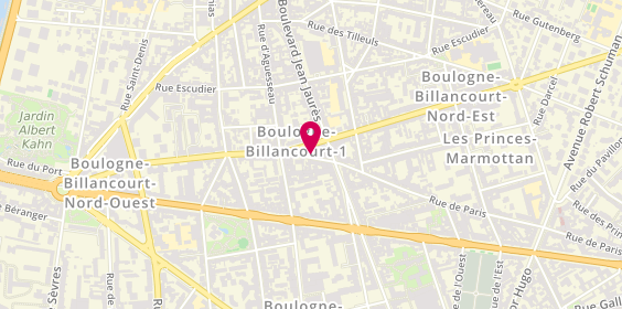 Plan de POLYTARIDES Véronique, 122 Rue de Paris, 92100 Boulogne-Billancourt