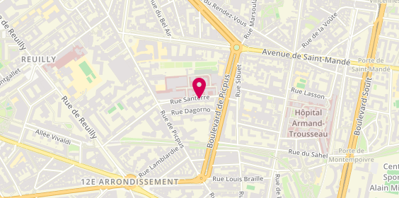 Plan de CHAMOUN Bénédicte, 24 Rue Santerre, 75012 Paris