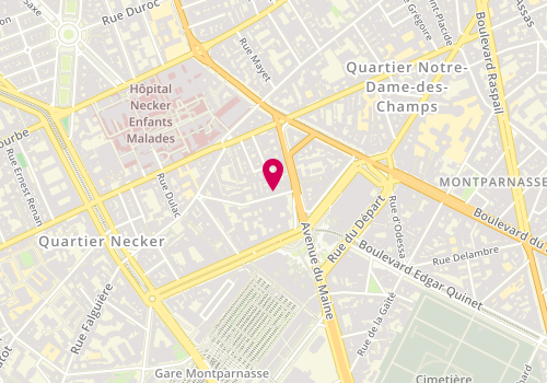 Plan de RANJARD Isabelle, 6 Rue Antoine Bourdelle, 75015 Paris