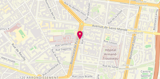 Plan de GANDILLET Nathalie, 48 Boulevard de Picpus, 75012 Paris