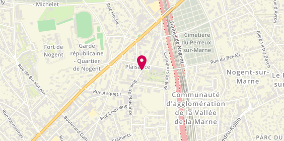 Plan de LE HAN Jean Denis, 30 Rue de Plaisance, 94130 Nogent-sur-Marne