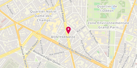 Plan de GAZARD Mathilde, 133 Boulevard Raspail, 75006 Paris