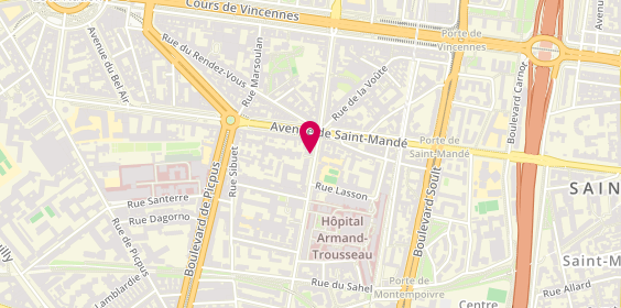 Plan de ARNOLD Catherine, Cabinet du Docteur Catherine Arnold
39 Boulevard de Reuilly, 75012 Paris